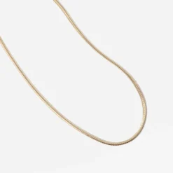 Small Oval Snake Chain Necklace