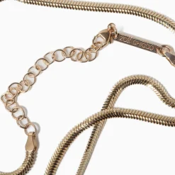 Small Oval Snake Chain Necklace