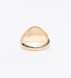 Sunbeam Engraved Signet Ring