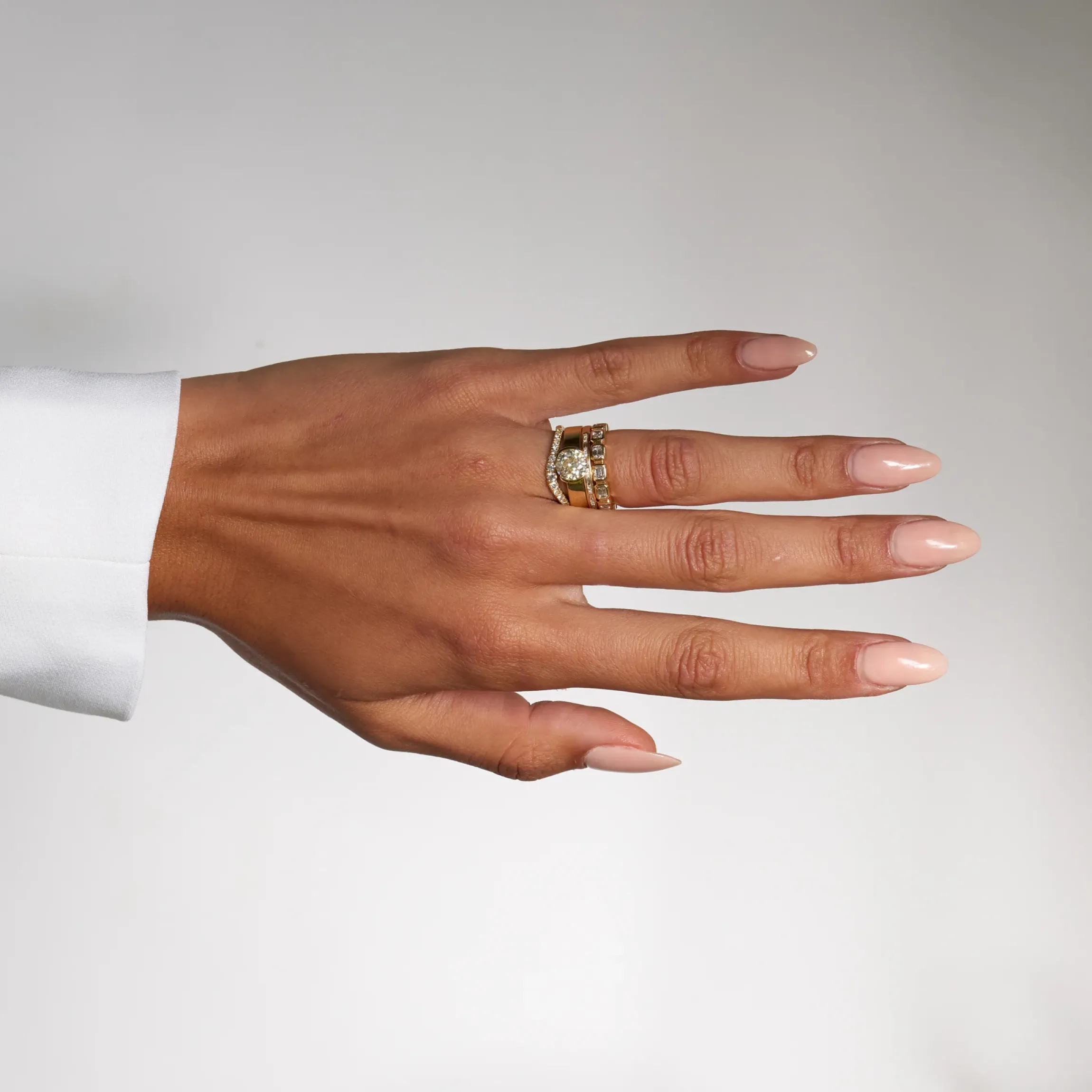 Temple Half-Bezel Solitaire