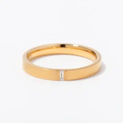Thin Baguette Wedding Band