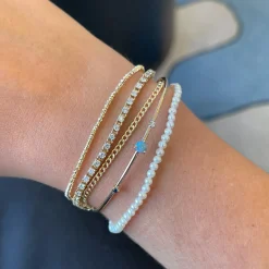 Three Stone Opal Cuff