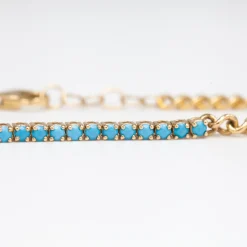 Turquoise Cuban Link Bracelet