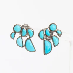 Turquoise Prawn Earrings