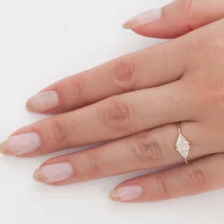 Vintage Diamond Triangle Ring