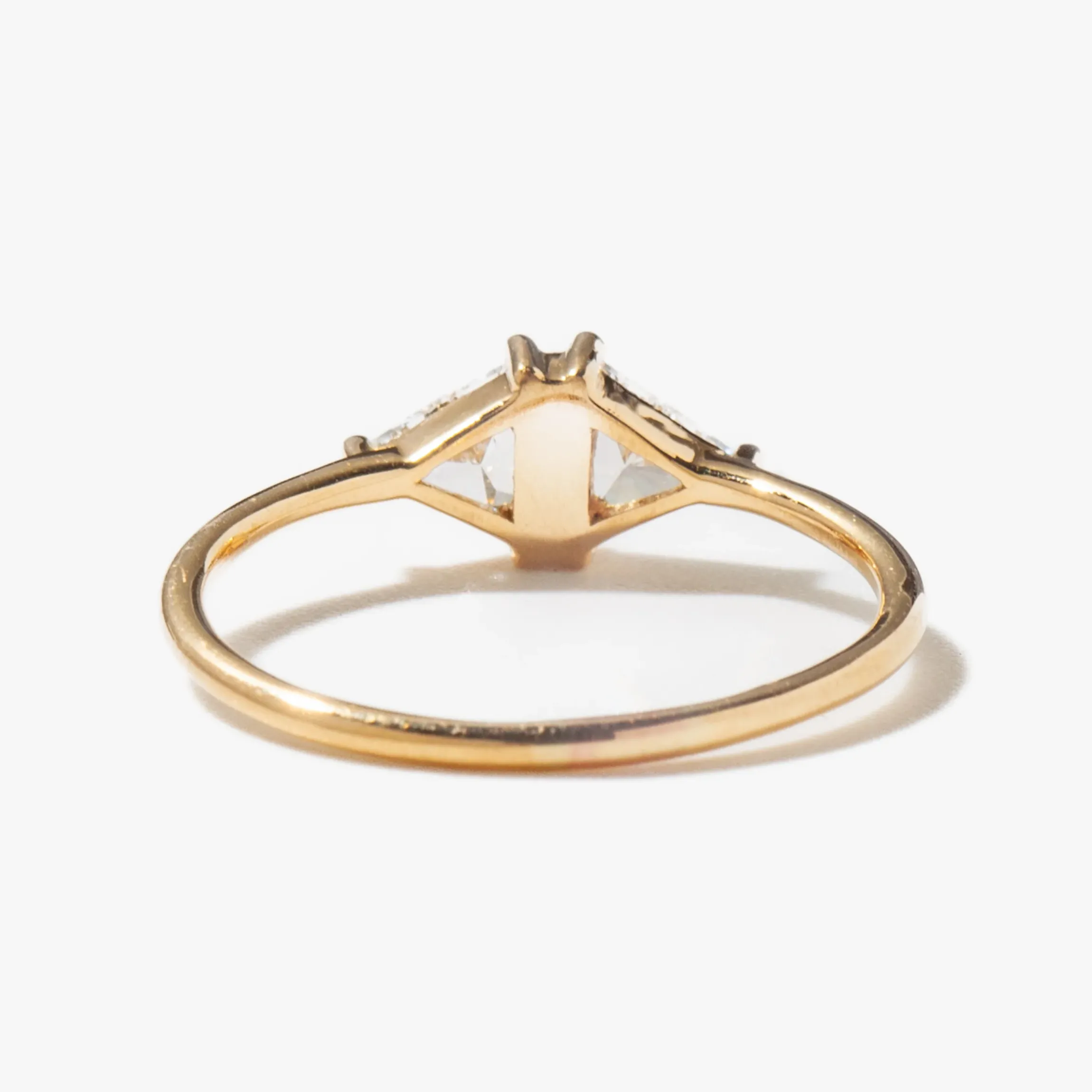 Vintage Diamond Triangle Ring