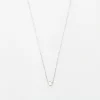 White Gold Barely-There Diamond Necklace