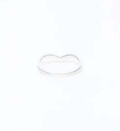 White Gold Orbit Band