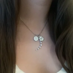 White Gold Small Arcadia Amulet