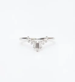 White Gold Triple Baguette Grand Tiara Band