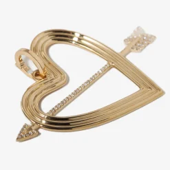 XL Pavé Heart & Arrow Hinged Charm