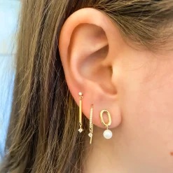 XXL Link & Dangling Pearl Earrings